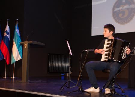 Glasbeni nastop na harmoniki